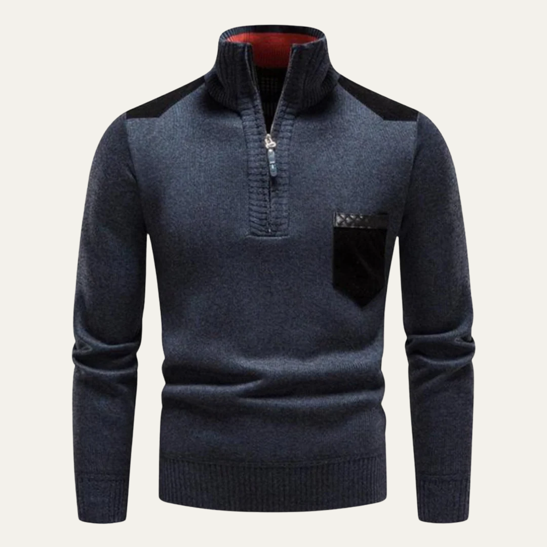 Mens Utility Sweater Quarter Zip Pullover