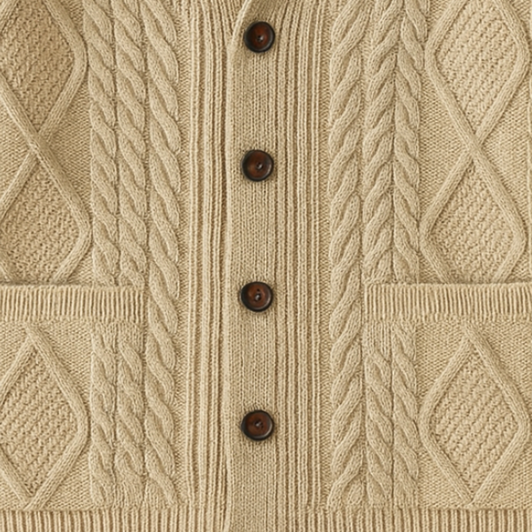 Mens Cashmere Cardigan Classic Fit