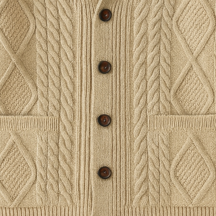 Mens Cashmere Cardigan Classic Fit