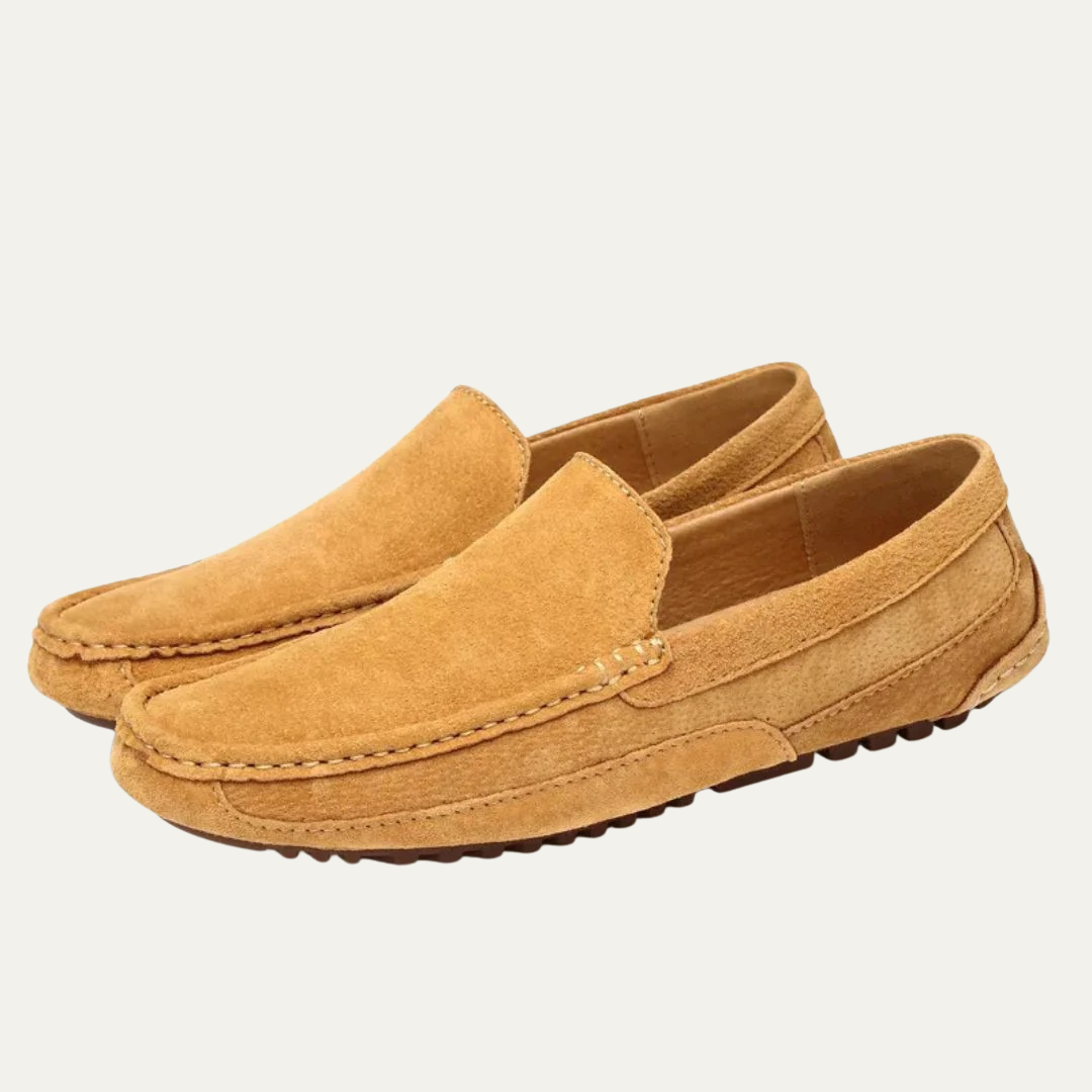 Mens Moccasins Suede Hand-Stitched Design - BritishMode