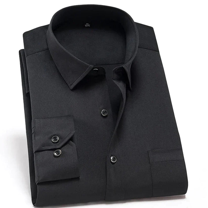Mens Stretch Shirt Wrinkle-Resistant Comfortable Fit