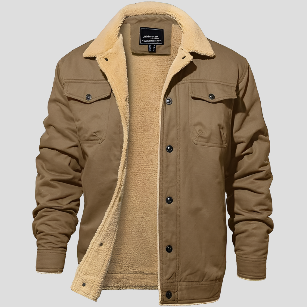 Mens Outdoor Jacket Insulated Warm Fit