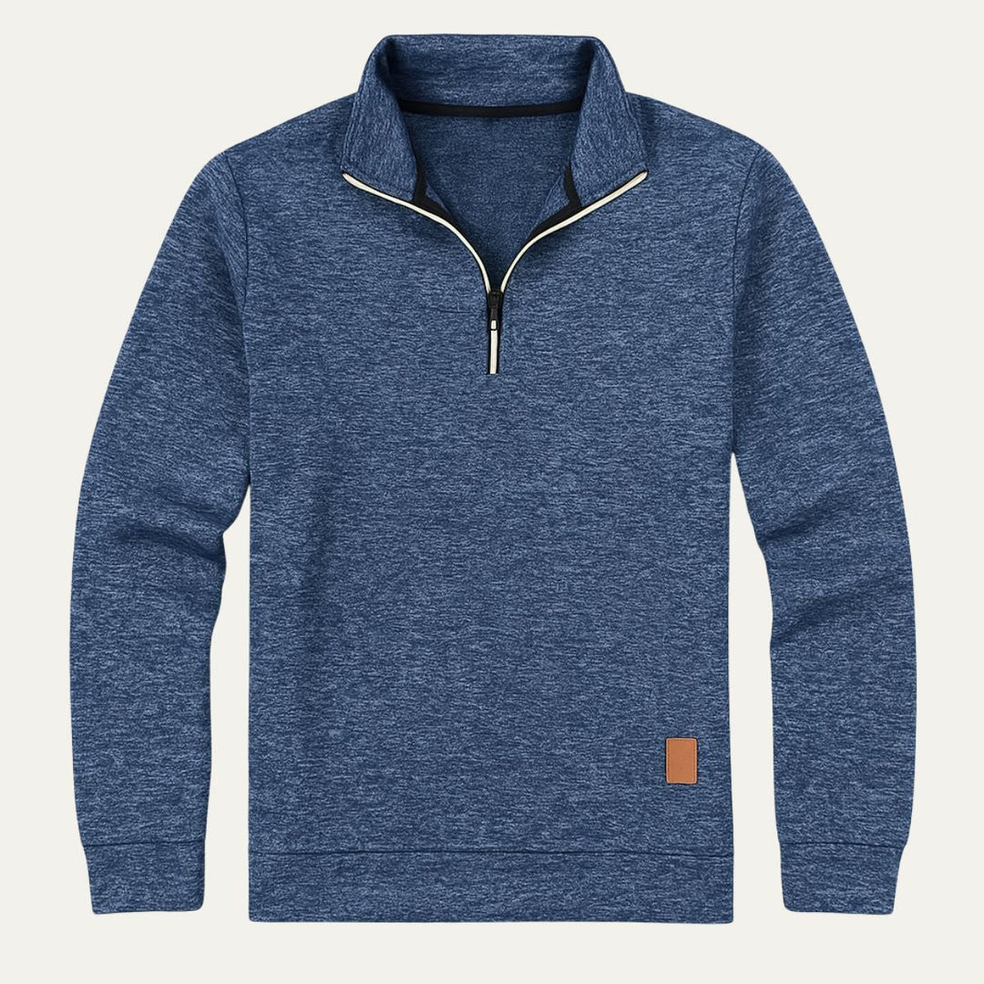 Mens Half Zip Fleece Pullover Jumper Casual Fit