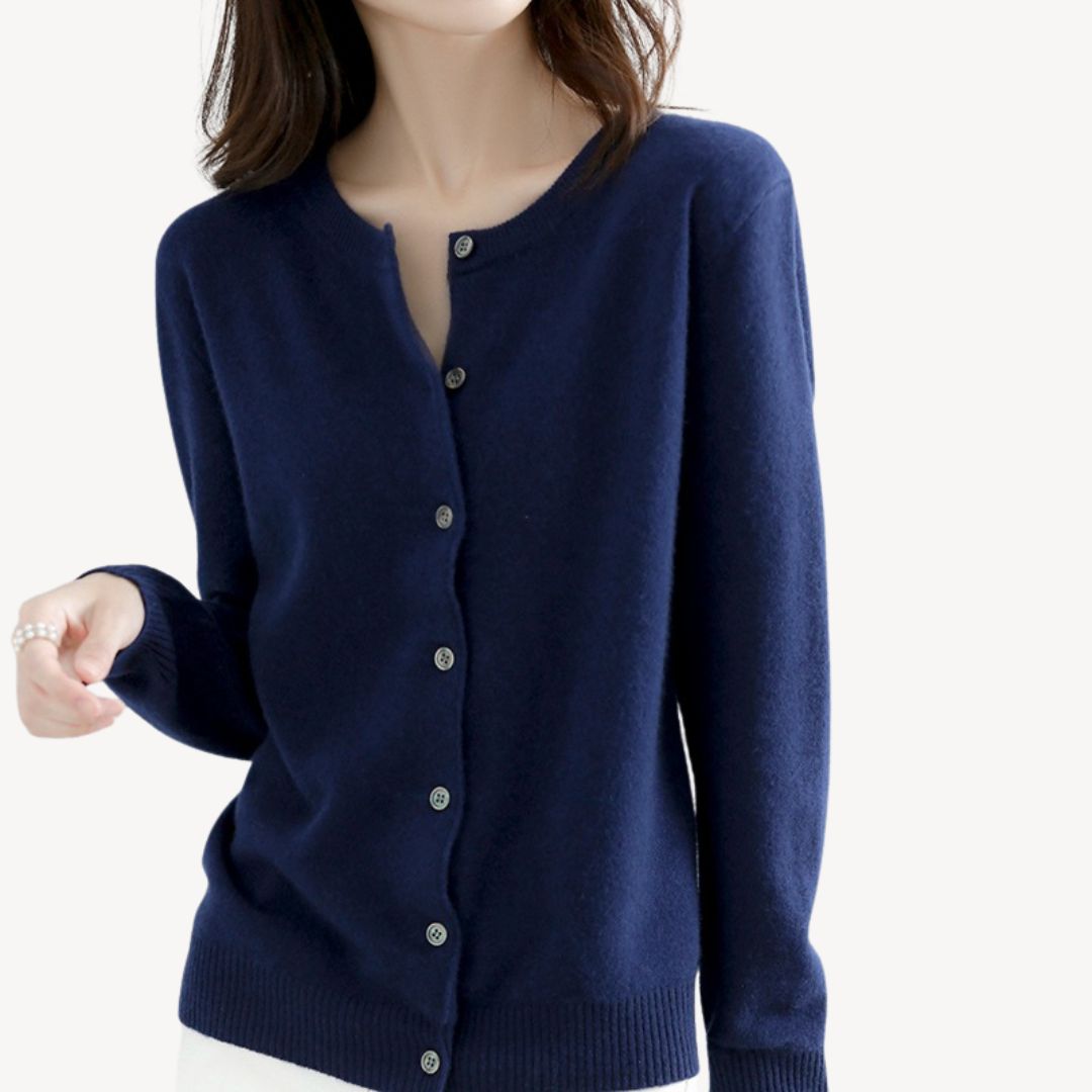 Womens Knit Cardigan with Button Front