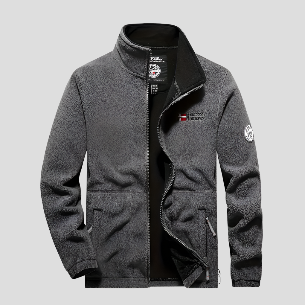 Mens Fleece Jacket Casual Outdoor Fit - BritishMode