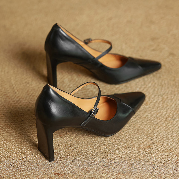 Womens Heels Genuine Leather Classic Fit