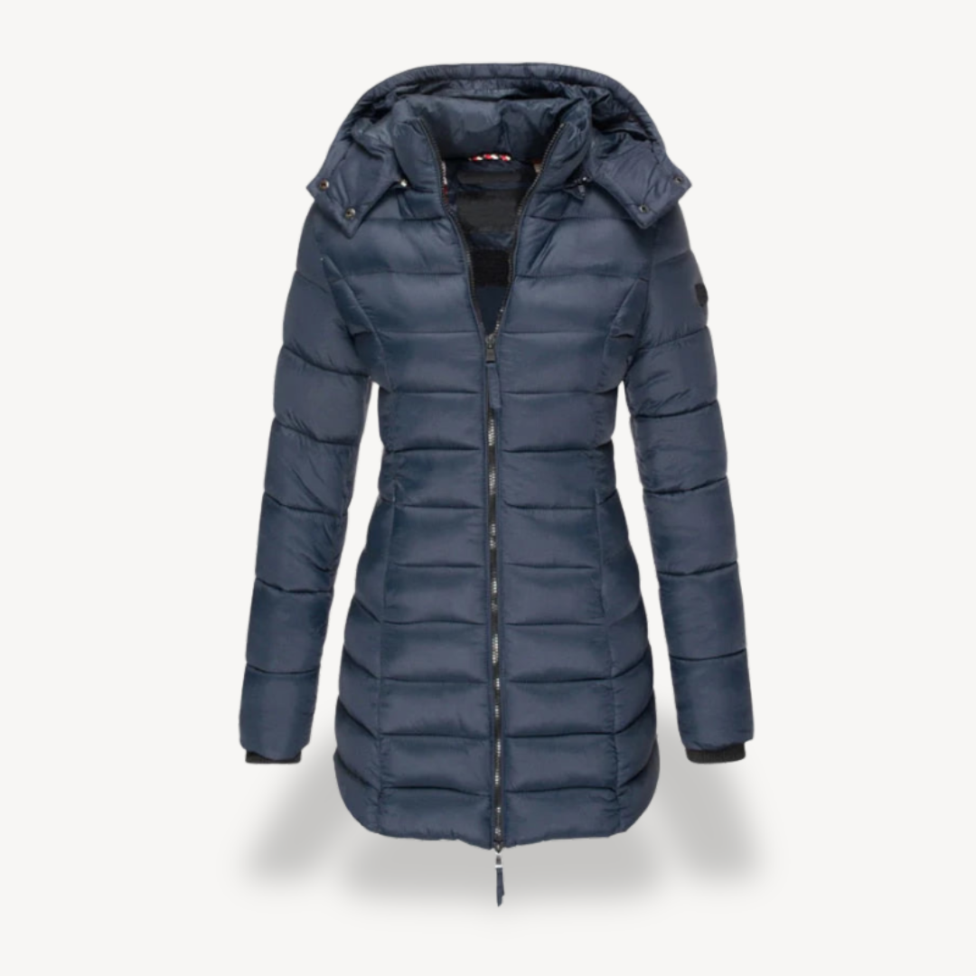 Womens Puffer Jacket Insulated Hooded Fit - BritishMode