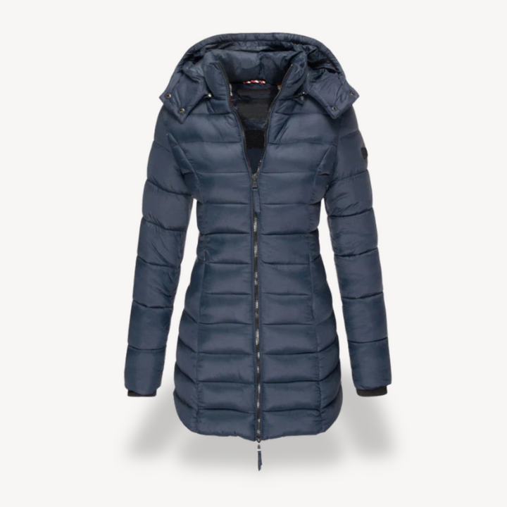 Womens Puffer Jacket Insulated Hooded Fit - BritishMode