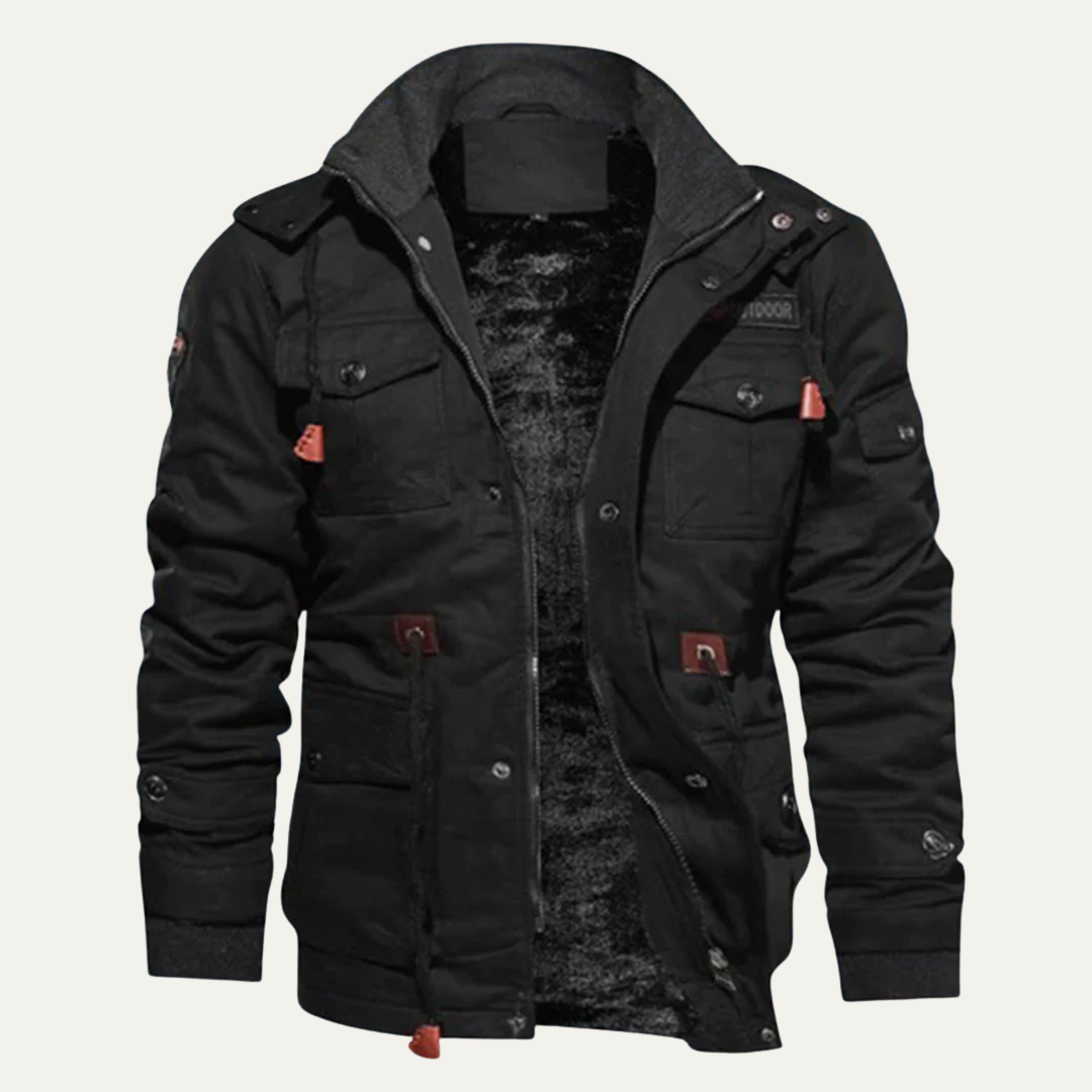 Mens Field Jacket Plush Lined Heavy Duty