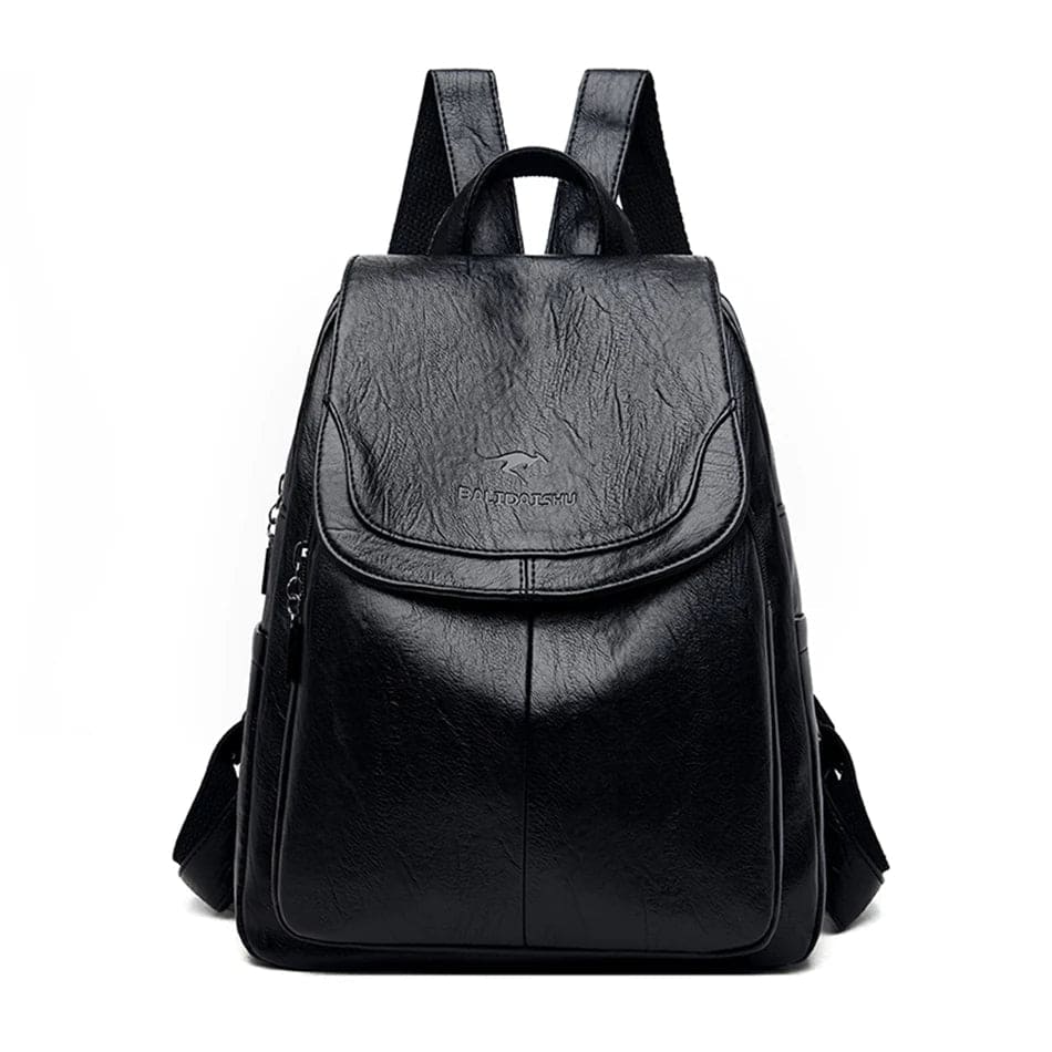 Womens Leather Backpack Theft-Resistant Stylish Design
