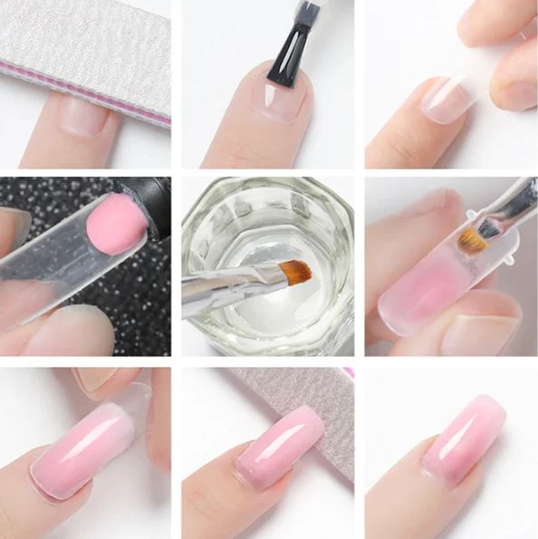 Polygel Nail Kit with Tools Professional Home Use