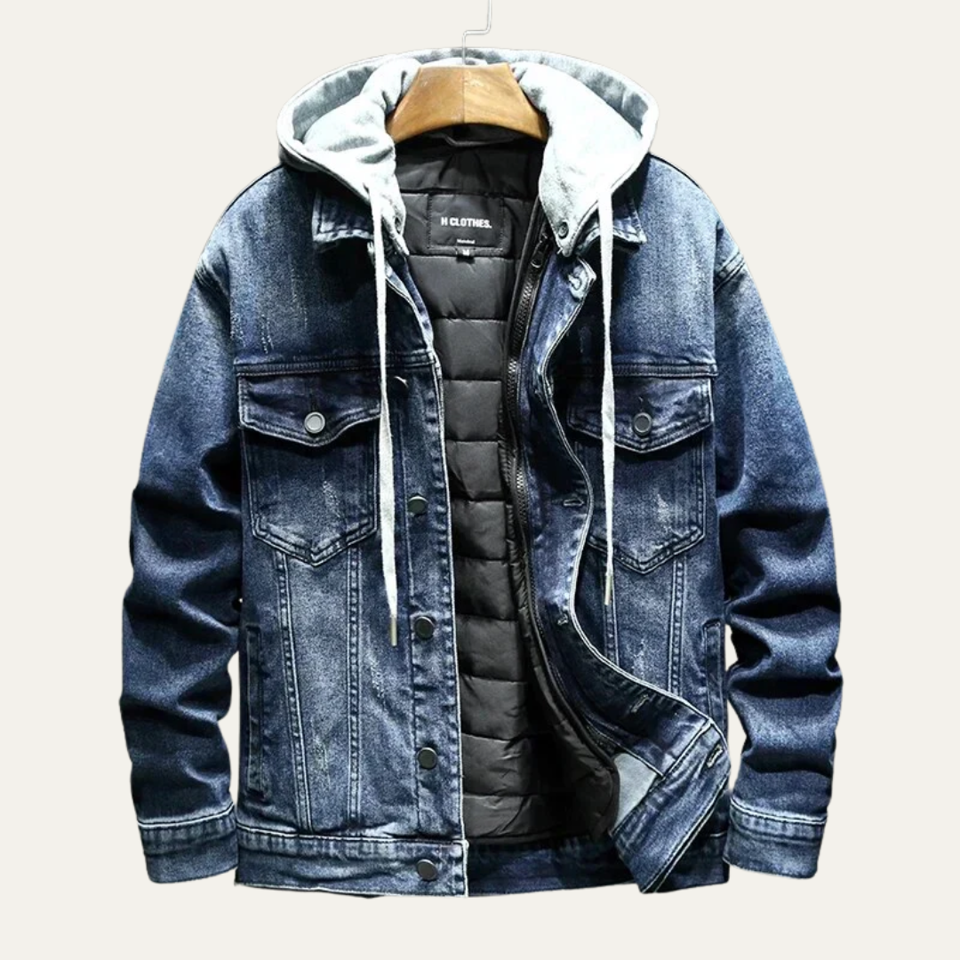 Mens Denim Jacket Distressed Fit