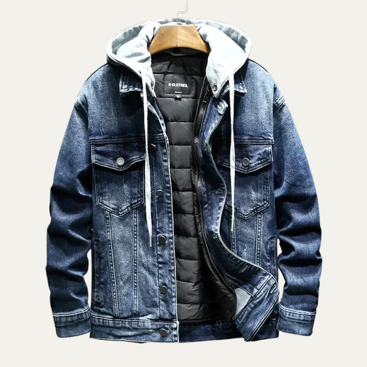 Mens Denim Jacket Distressed Fit