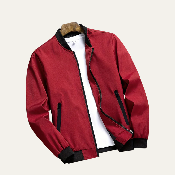 Mens Bomber Jacket Lightweight Casual Sports Style