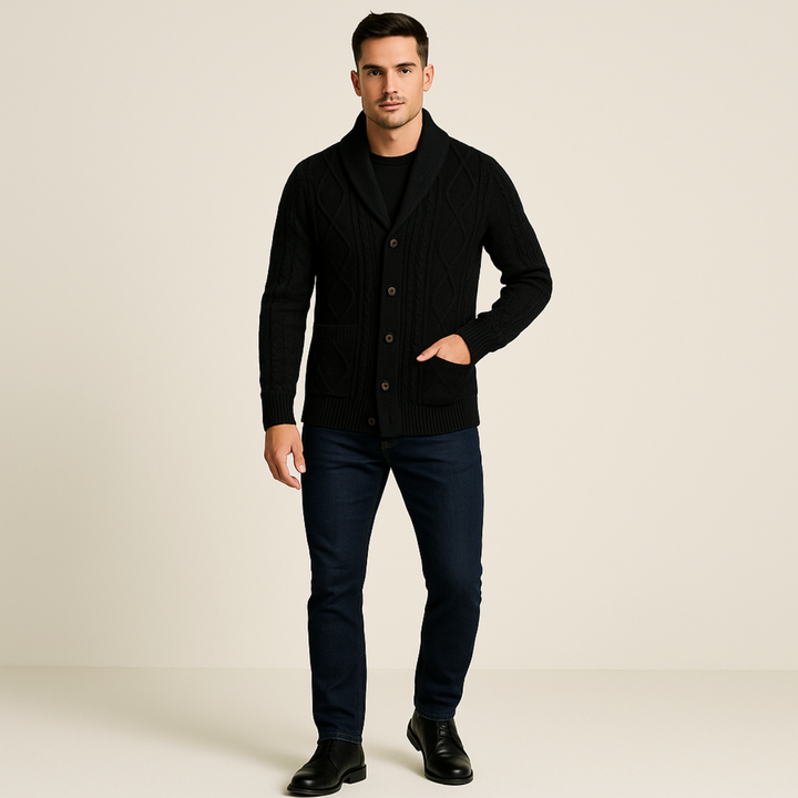 Mens Cashmere Cardigan Classic Fit