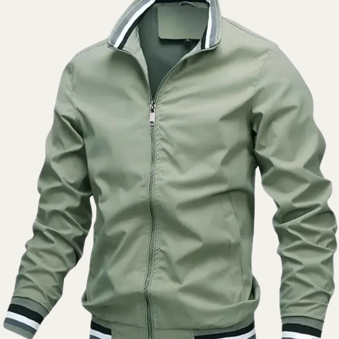 Mens Bomber Jacket Stand Collar Oversized Outdoor