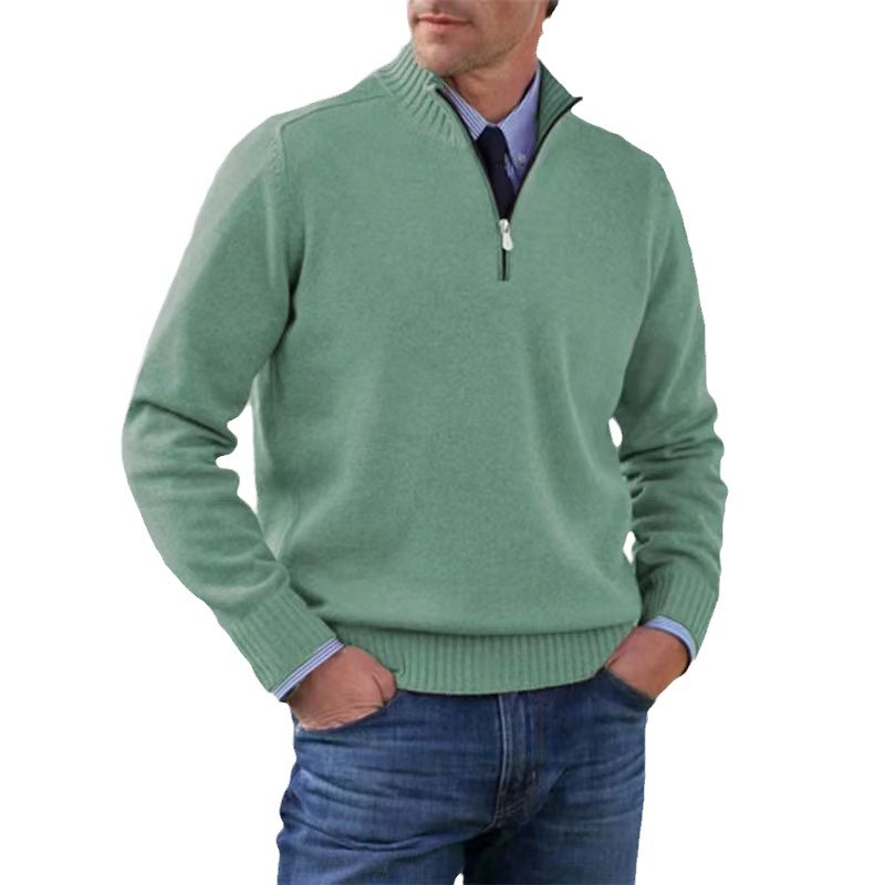 Mens Sweater Half-Zip Pullover