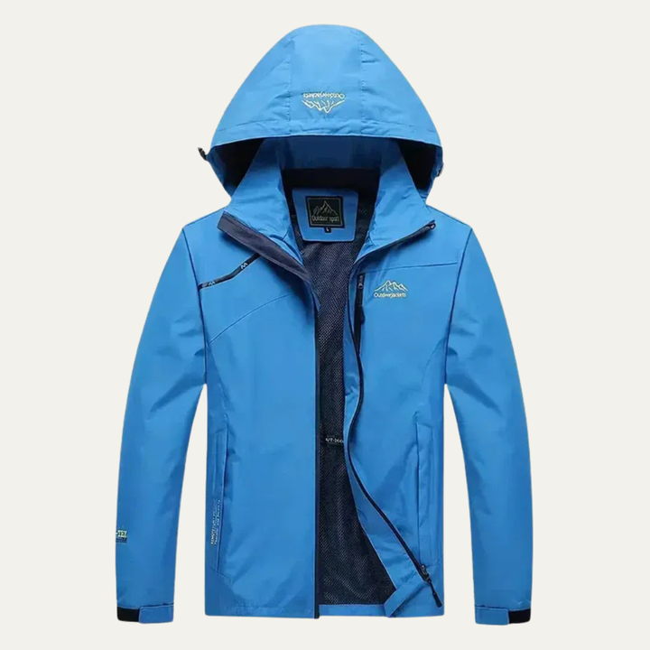 Mens Waterproof Technical Rain Jacket Windbreaker