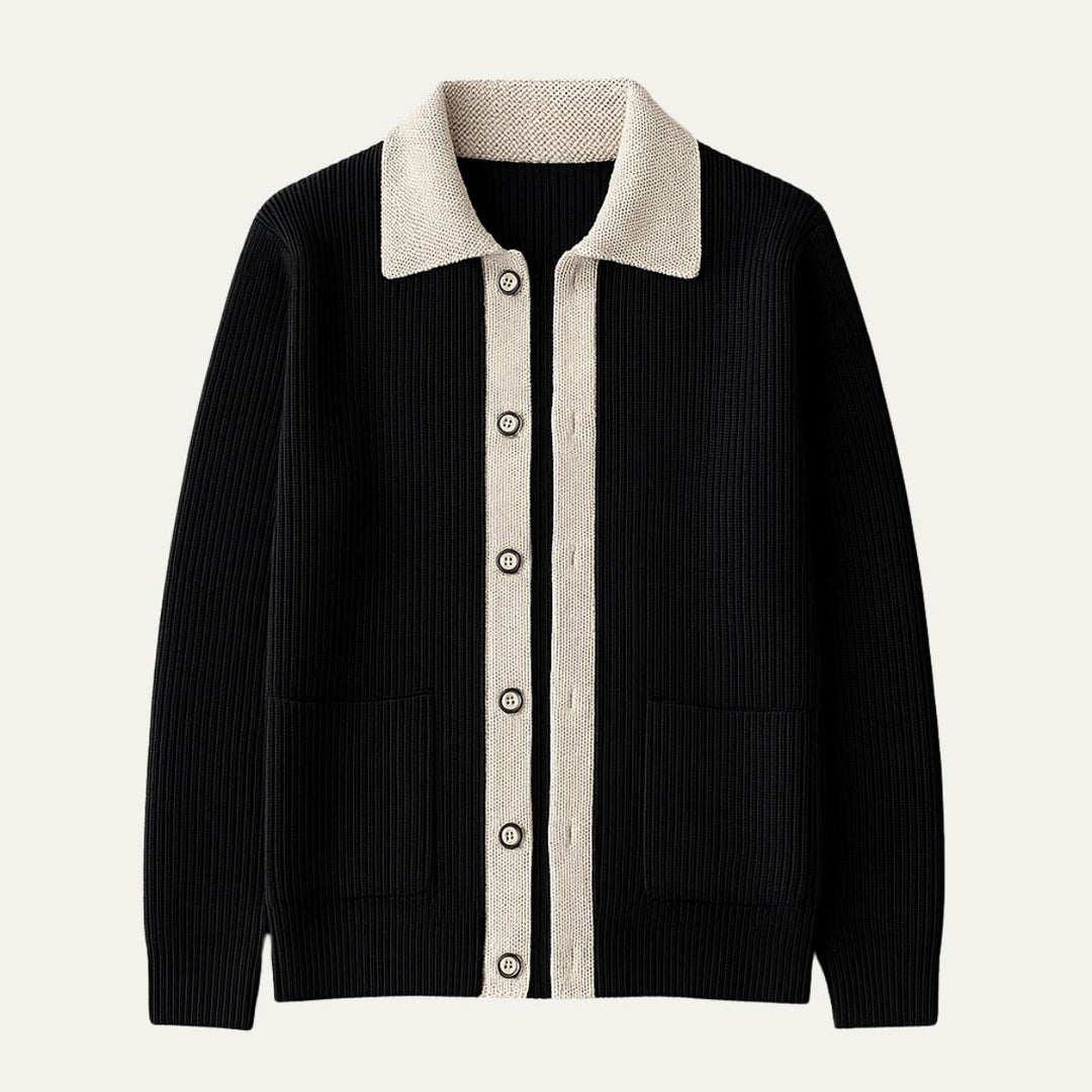Mens Cardigan with Pockets Elegant Fit - BritishMode