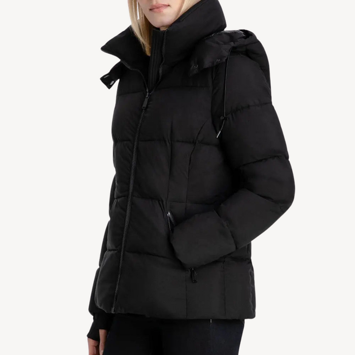 Womens Puffer Jacket Zipper Closure Regular Fit
