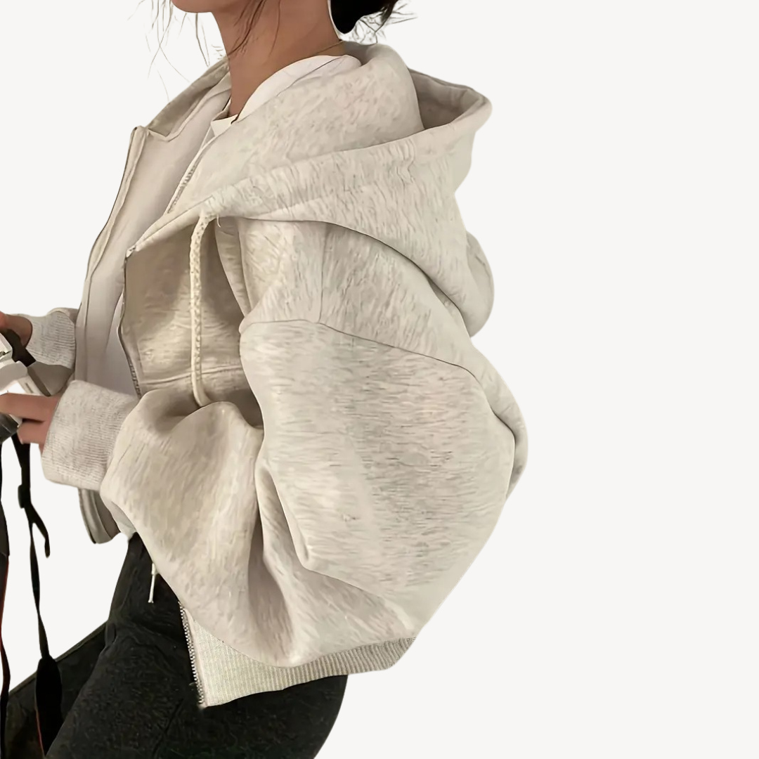 Womens Sweatshirt Polyester Textured Fit