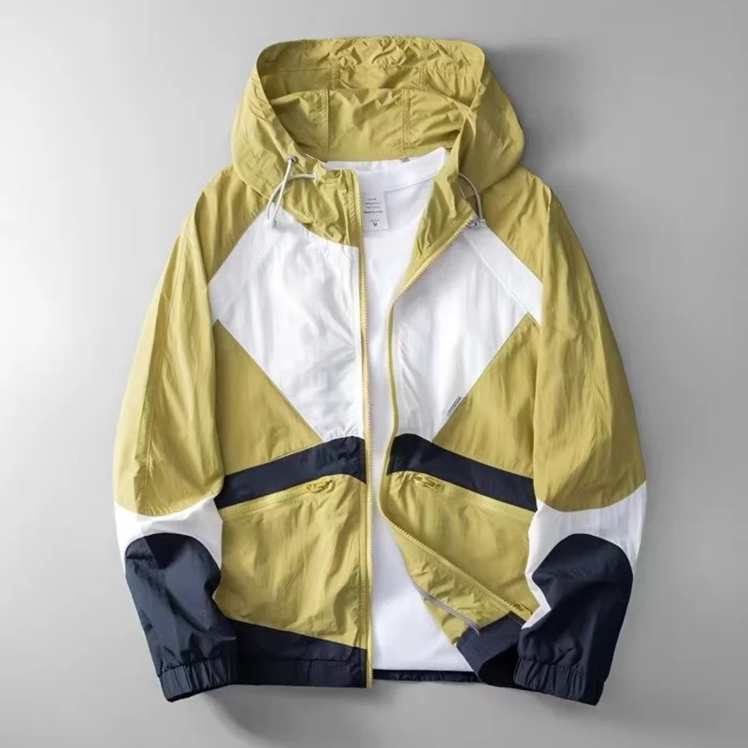 Mens Windbreaker Jacket Lightweight Relaxed Fit
