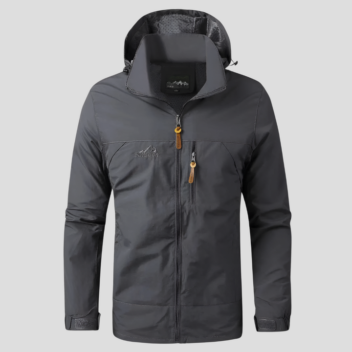 Mens Outdoor Jacket Waterproof Windproof Durable Fit
