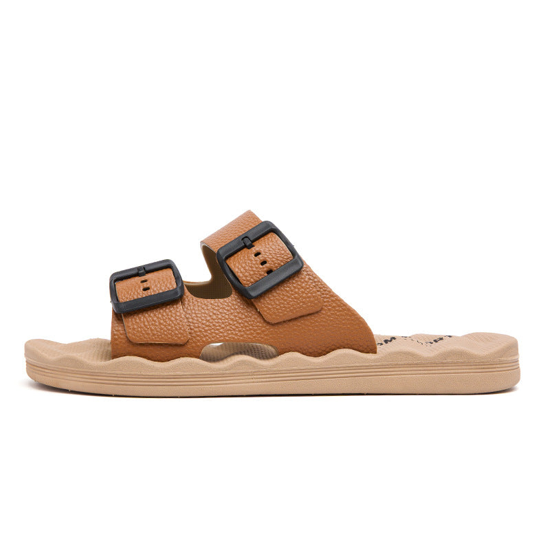 Unisex Adjustable Dual-Strap Sandals with Ergonomic Sole