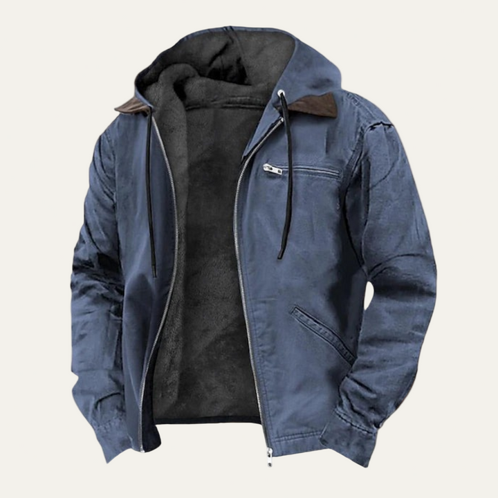 Mens Hooded Zip Jacket Modern Fit