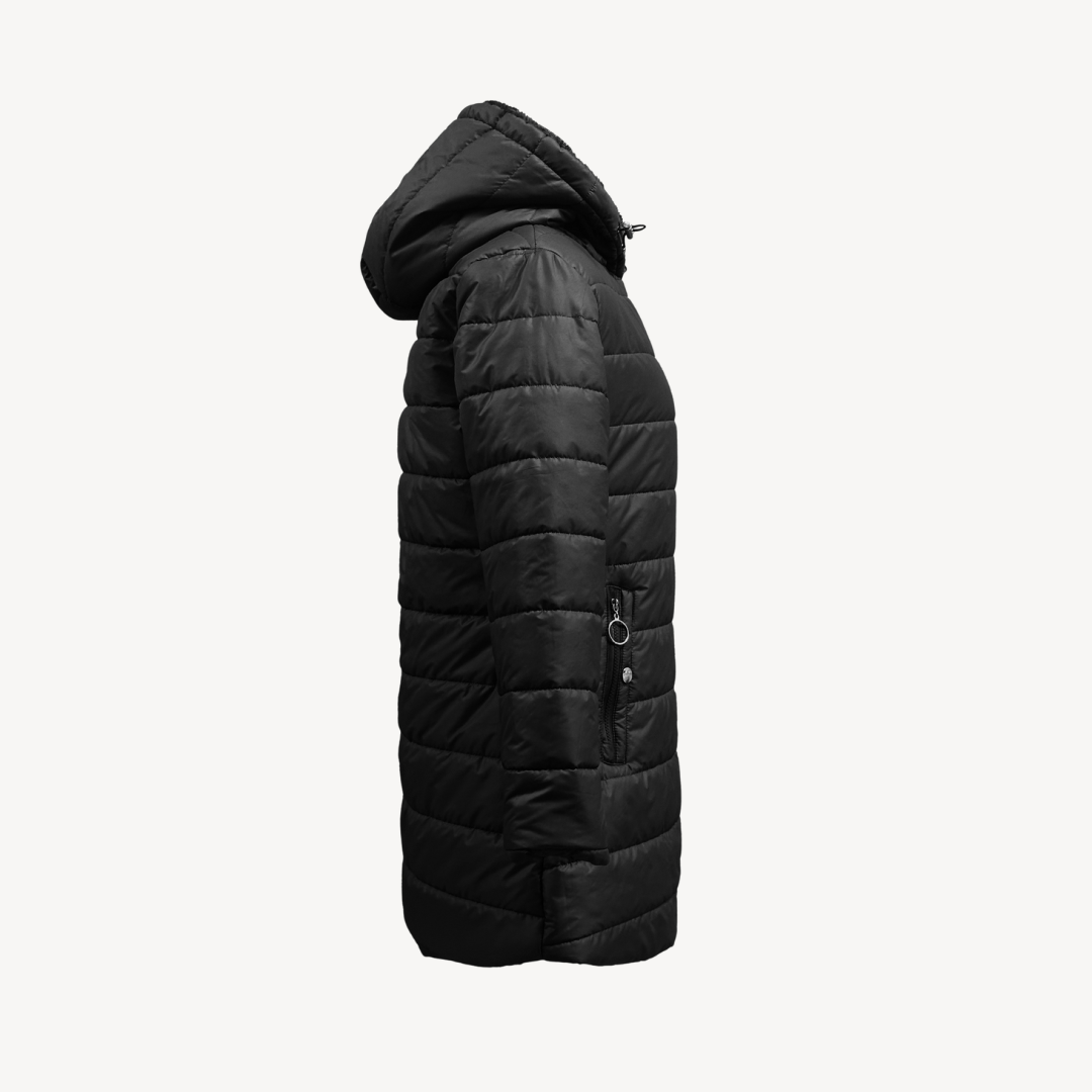 Womens Puffer Coat with Hooded Design