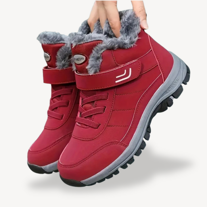 Mens Orthopedic Winter Boots Faux Fur Lined