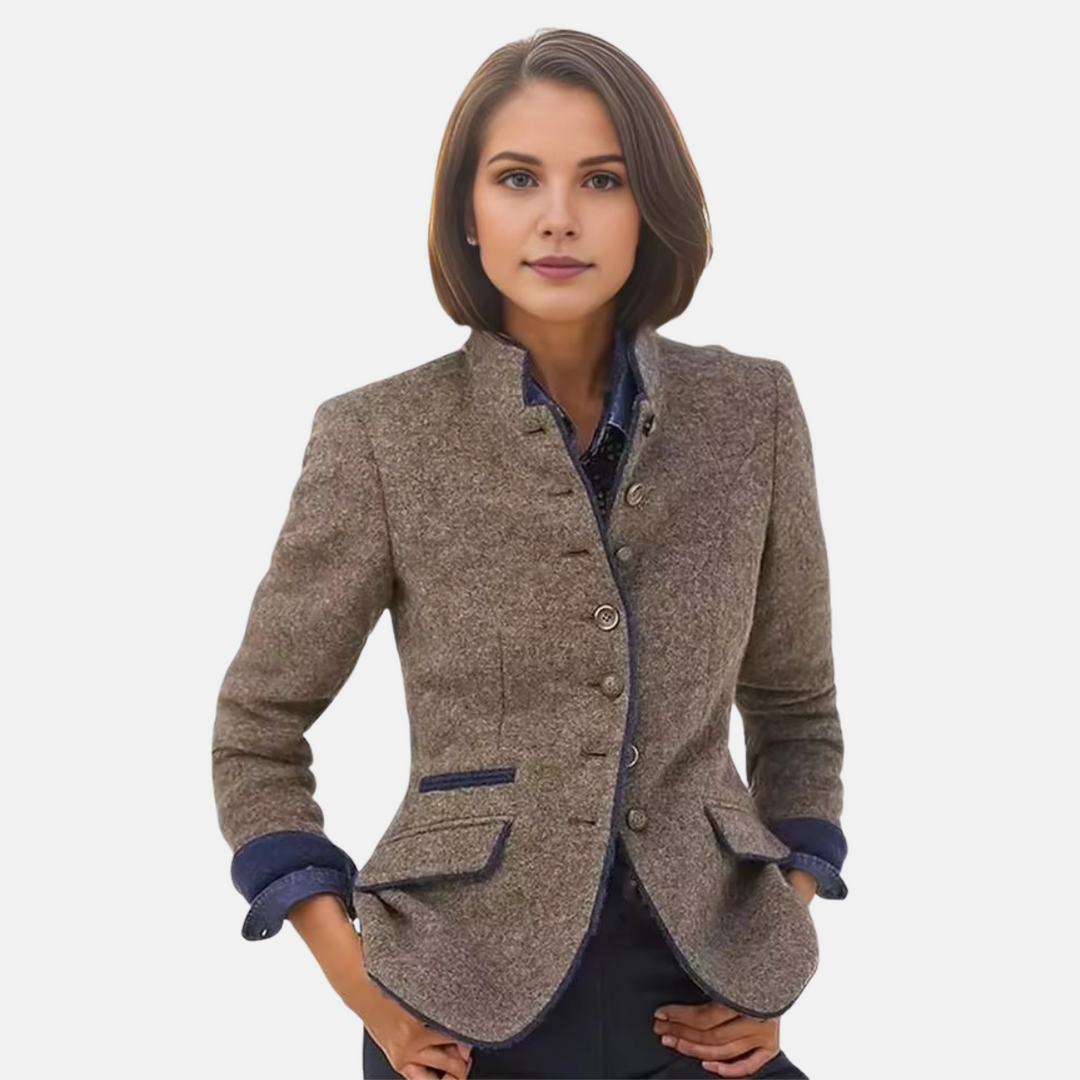 Womens Tailored Blazer Jacket Elegant Fit - BritishMode
