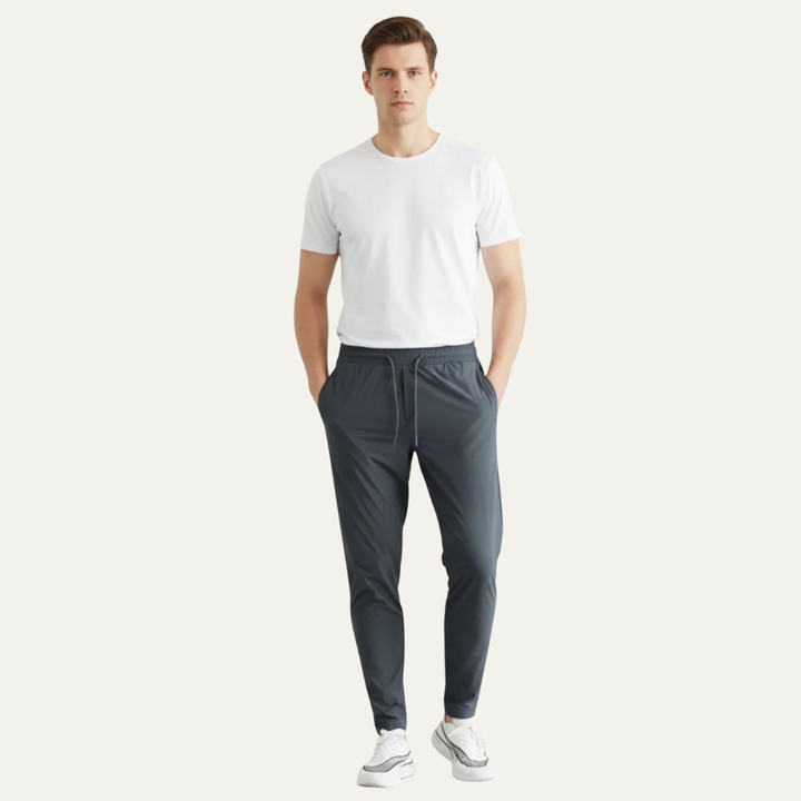 Mens Casual Pants Lightweight Tapered Fit