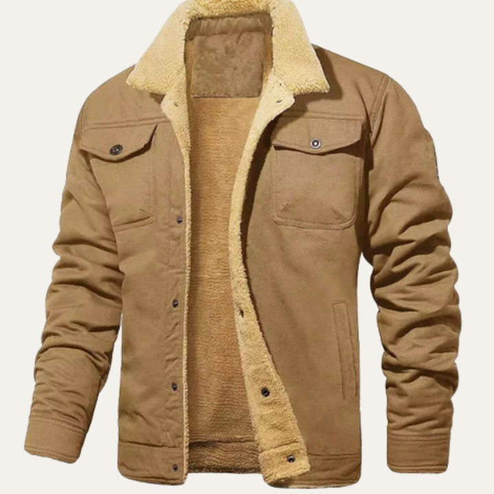 Mens Trucker Jacket with Sherpa Collar