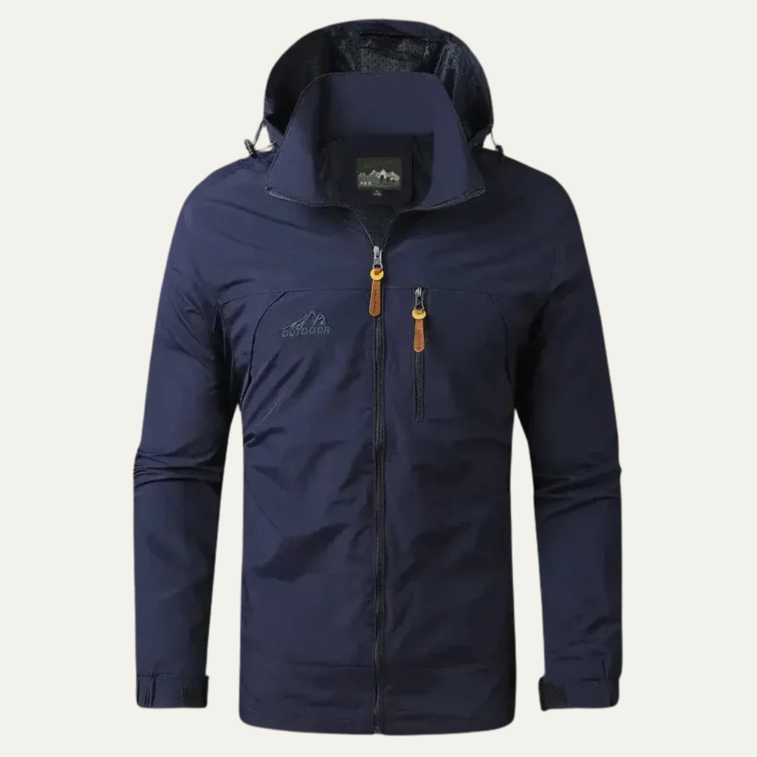 Mens Windbreaker Jacket Technical Hooded Lightweight
