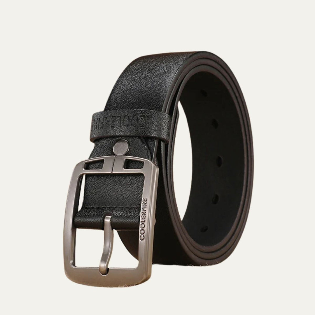 Unisex Leather Belt Genuine Cowhide Modern Vintage Style