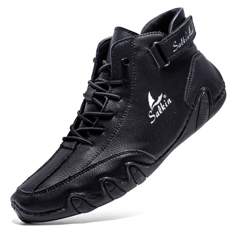 Mens Orthopedic Leather Shoes Comfortable Fit