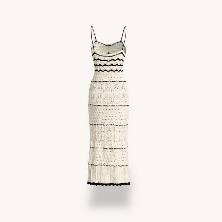 Womens Midi Dress Crochet Fit