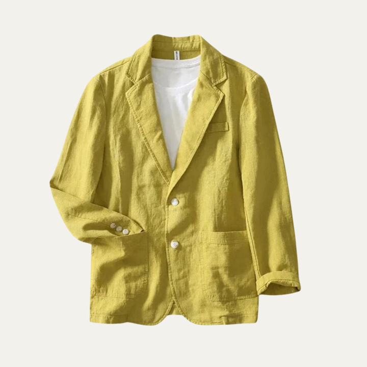 Mens Casual Blazer Lightweight Linen Style