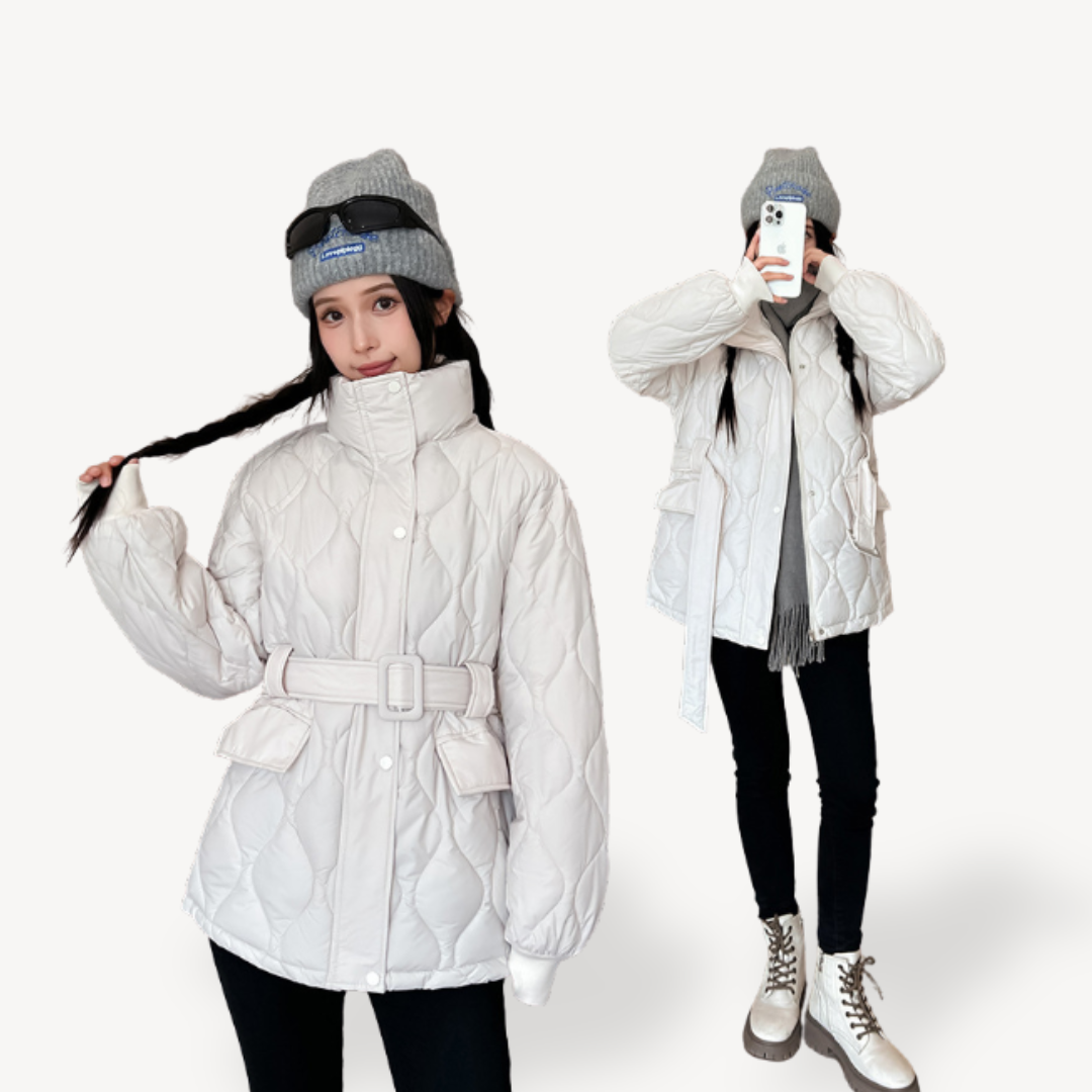 Womens Puffer Jacket with Warm Padding Regular Fit
