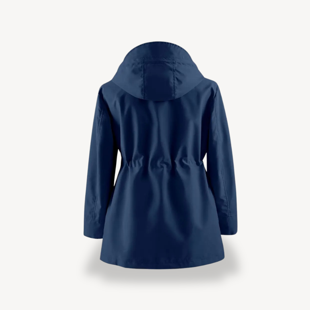 Womens Waterproof Rain Jacket with Hood Relaxed Fit