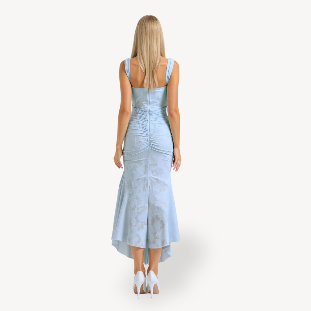 Womens Corset Bustier Dress Fishtail Maxi Style