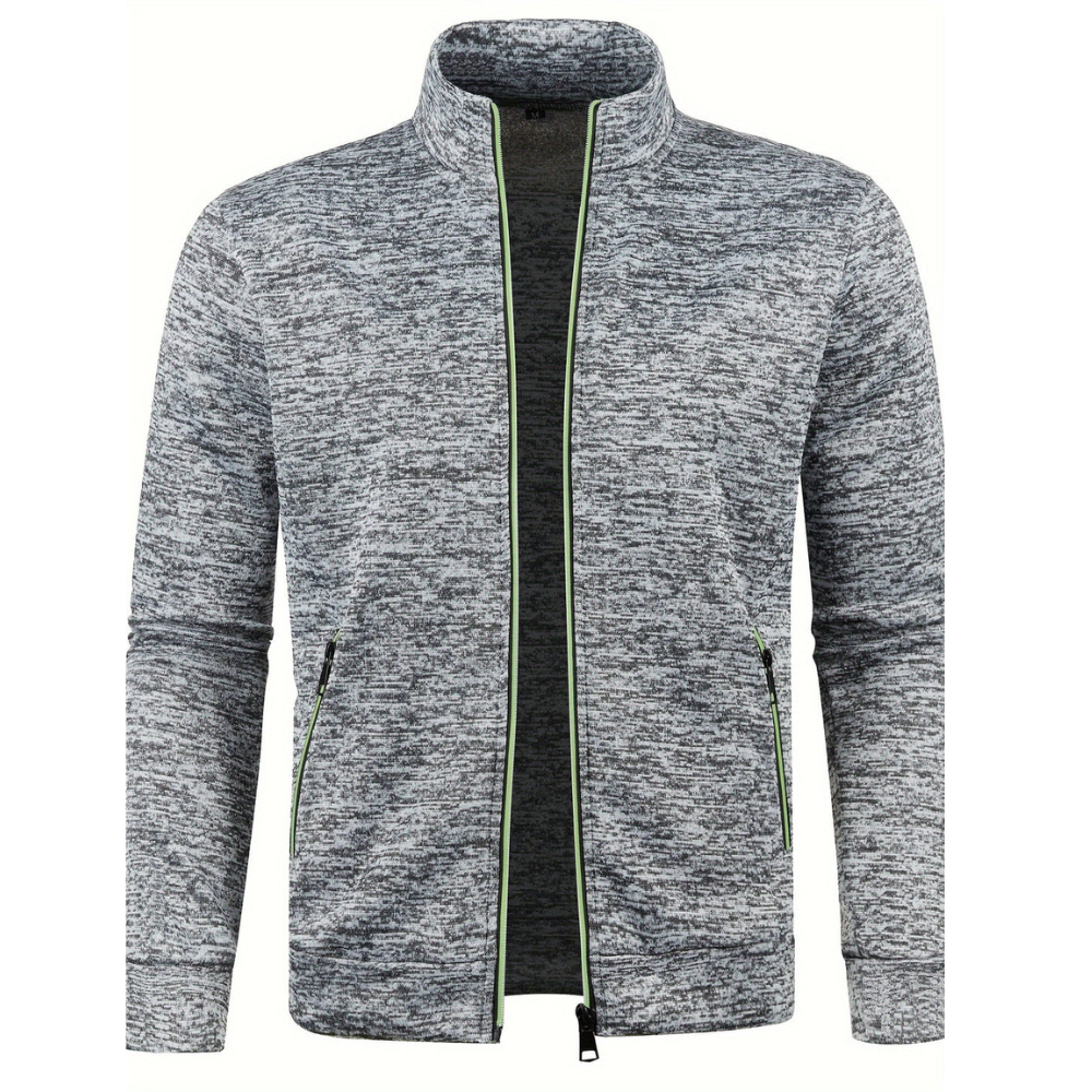 Mens Track Jacket Minimalist Piped Design