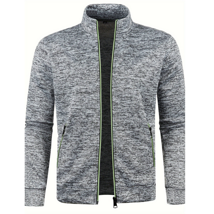 Mens Track Jacket Minimalist Piped Design