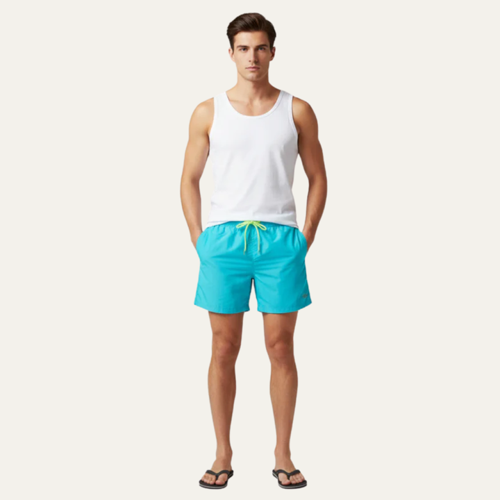 Mens Swim Shorts Mid-Thigh Simple Fit