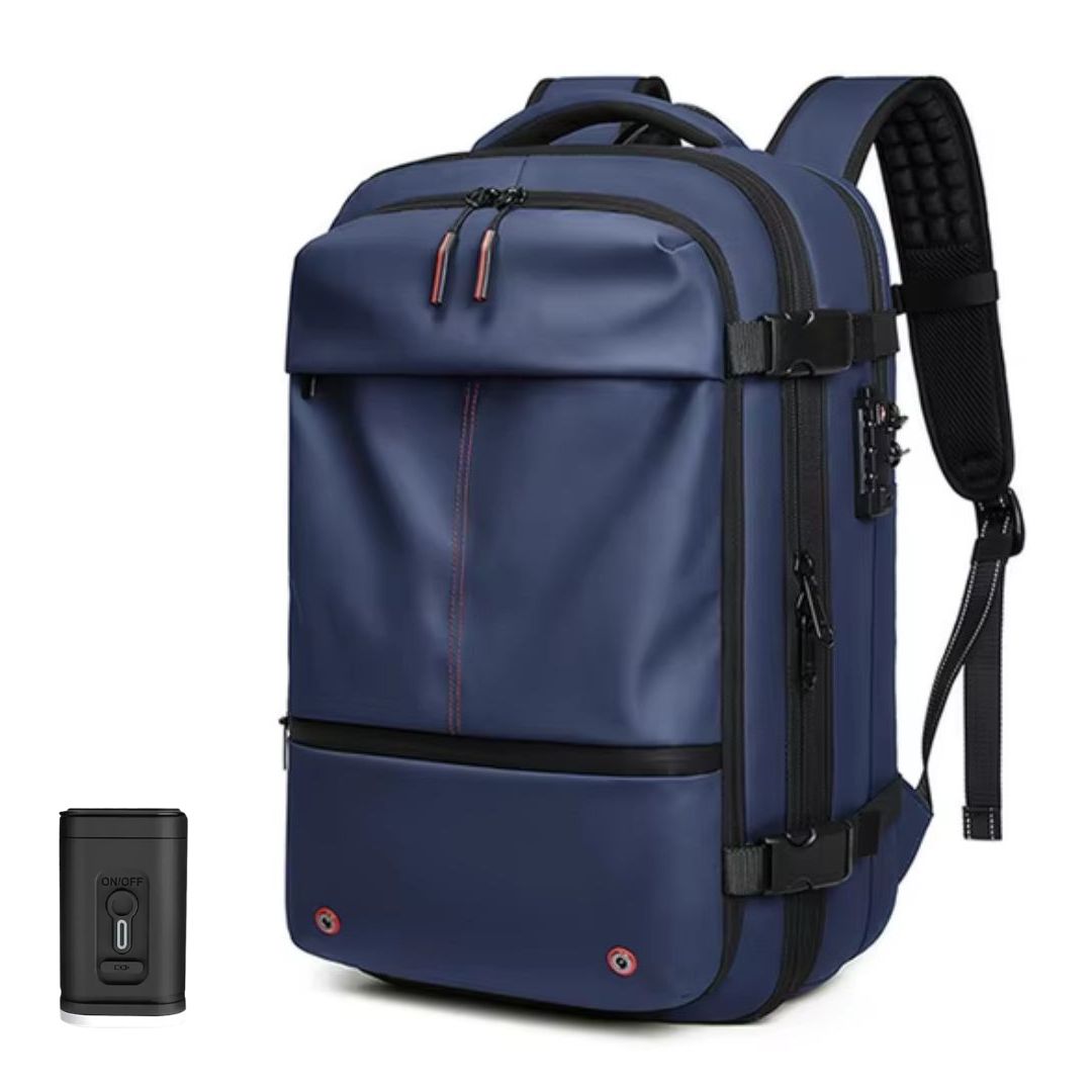 Unisex Travel Compression Backpack with Air Valve Compact Design
