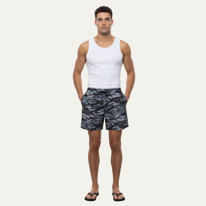 Mens Board Shorts Drawstring Relaxed Fit