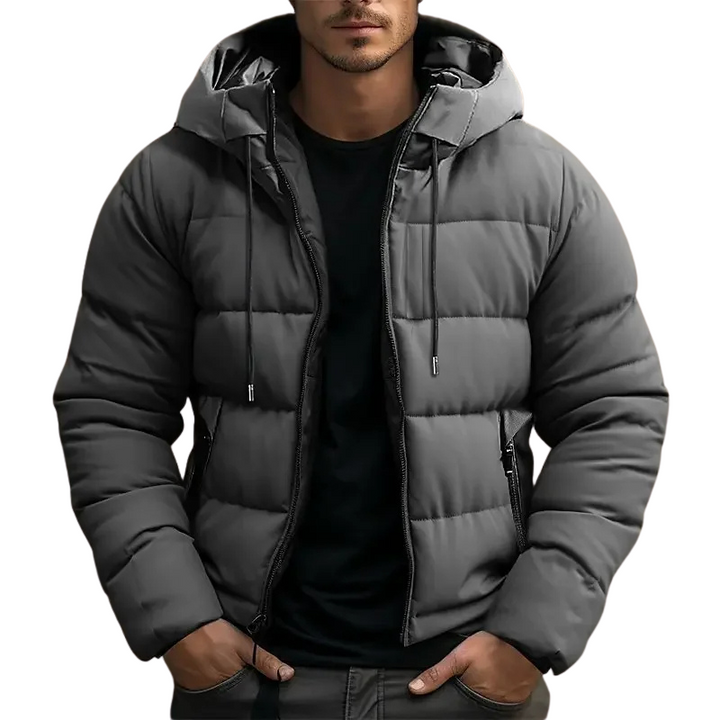 Mens Down Puffer Coat Insulated Warm Fit