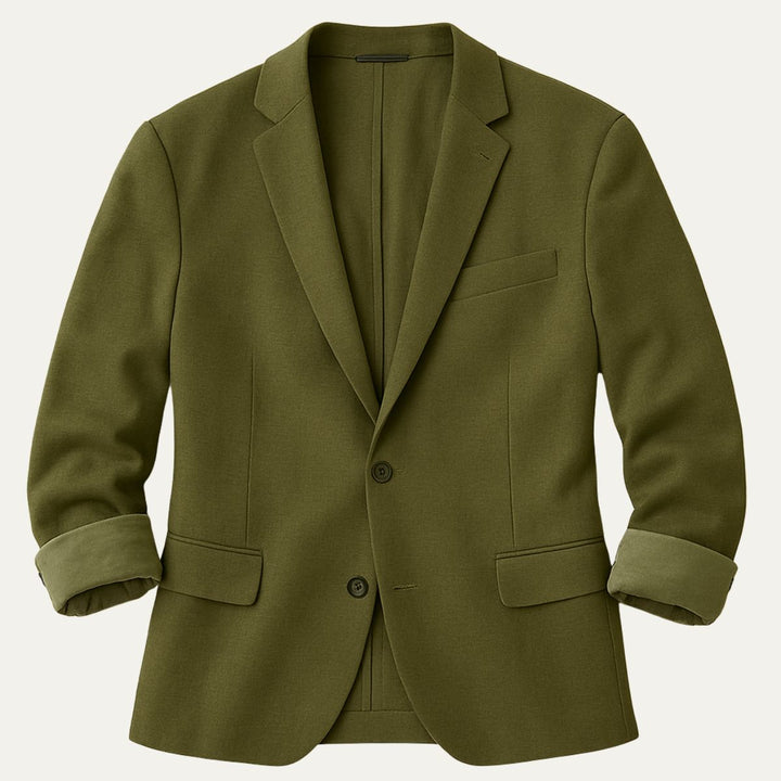Mens Cotton Blazer Tailored Fit Jacket - BritishMode