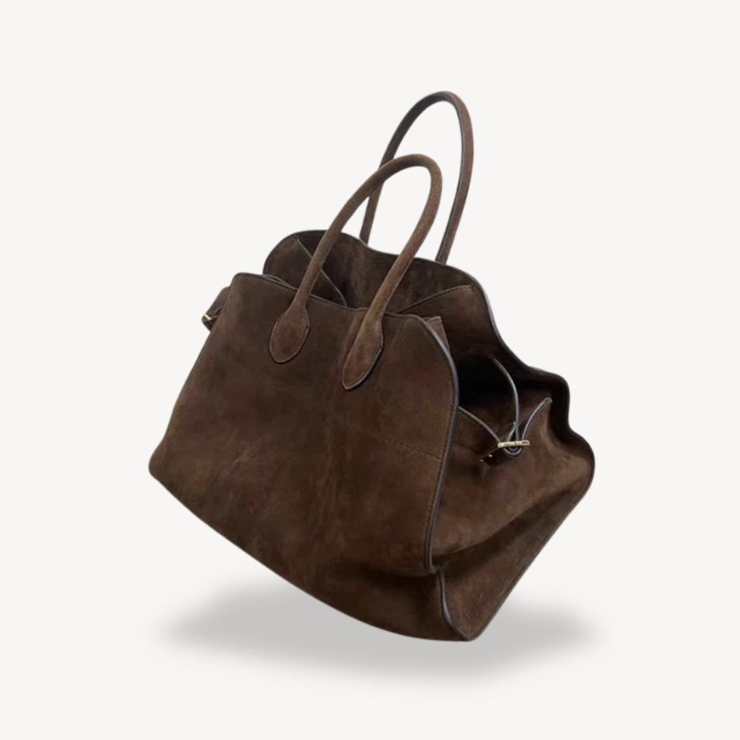 Womens Tote Bag Suede Leather